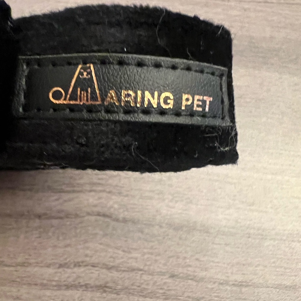 ARING PET Black Velvet with Rose Gold Accents Dog Leash - Picture 2 of 4